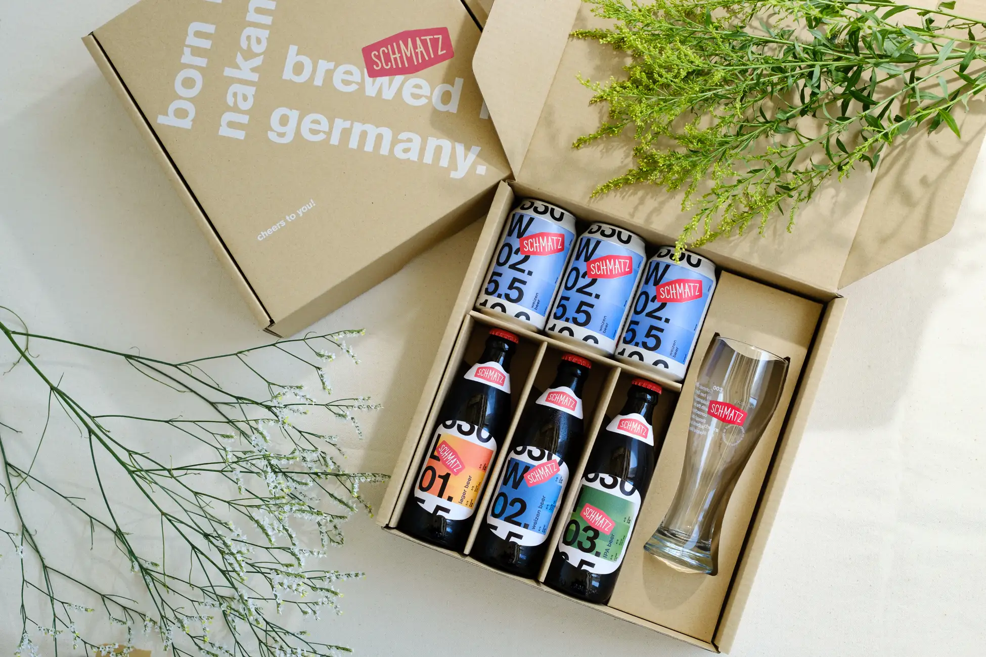 【シュマッツ】ドイツクラフトビールの「シュマッツ」が初めて、レストランでも使用される特製ドイツ製グラス付きギフトセットを父の日にあわせて発売！