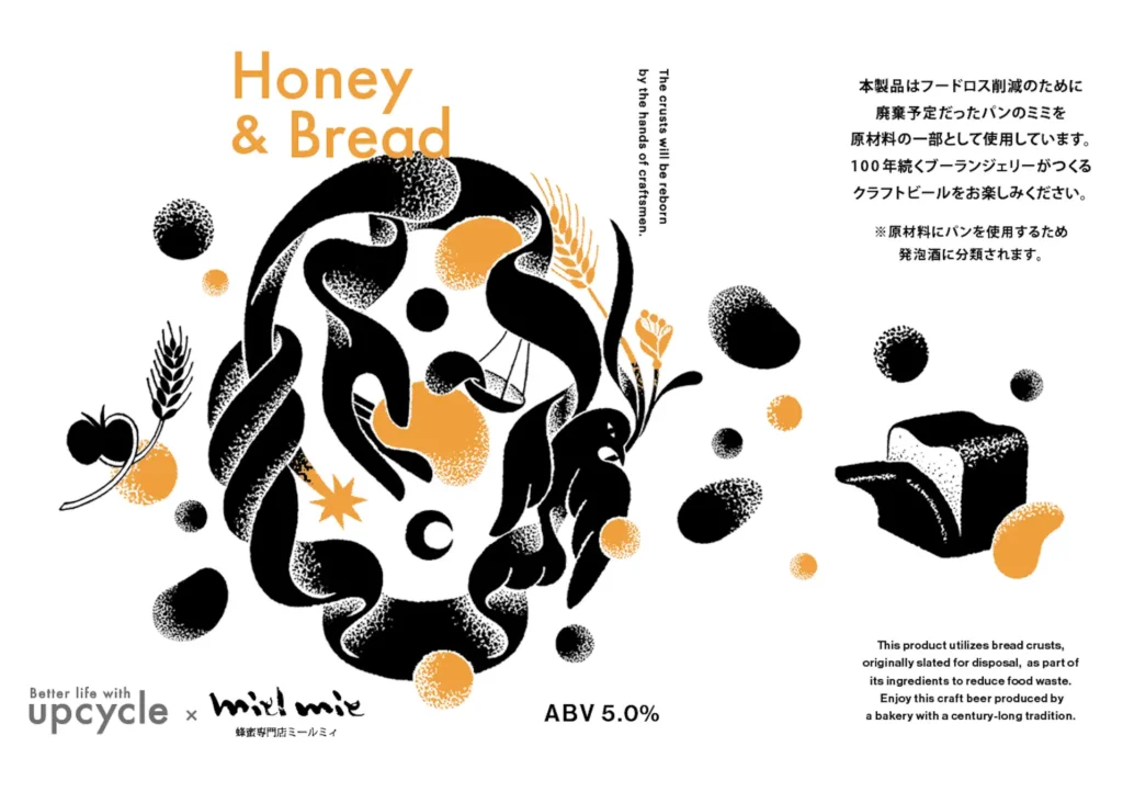 京都と神奈川の老舗が生み出す“フードロス再生”クラフトビール｜廃棄蜂蜜×パンの耳から生まれた「Honey & Bread」発売！