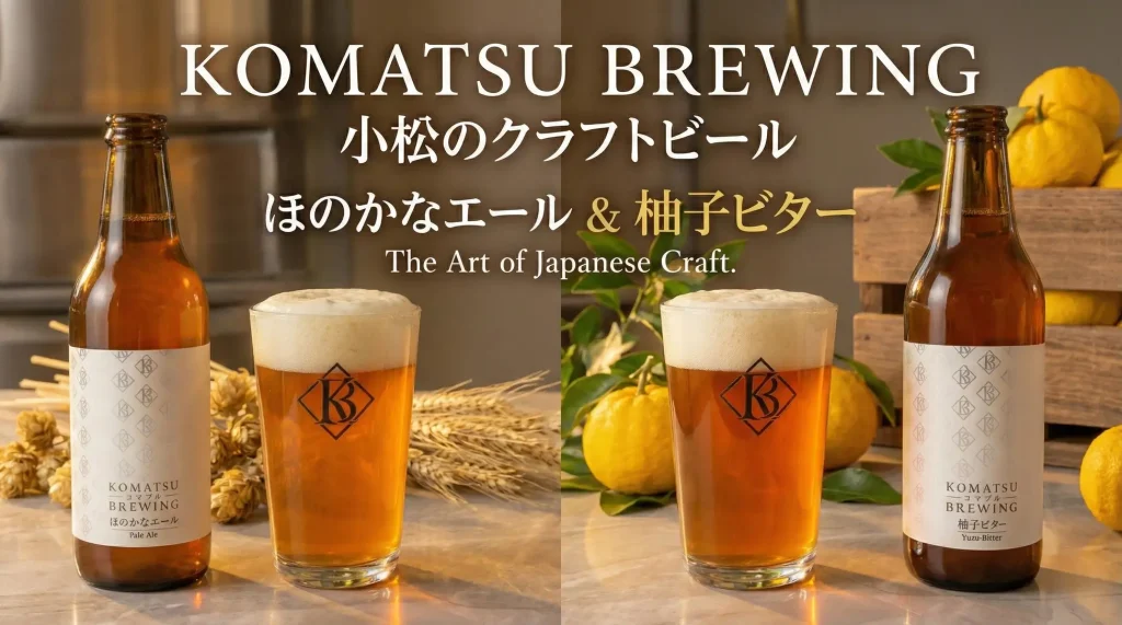 【石川県小松市】市内初のクラフトビール醸造所「KOMATSU BREWING」が始動!地元産ゆずを使用したオリジナルビール等がふるさと納税返礼品として遂に登場