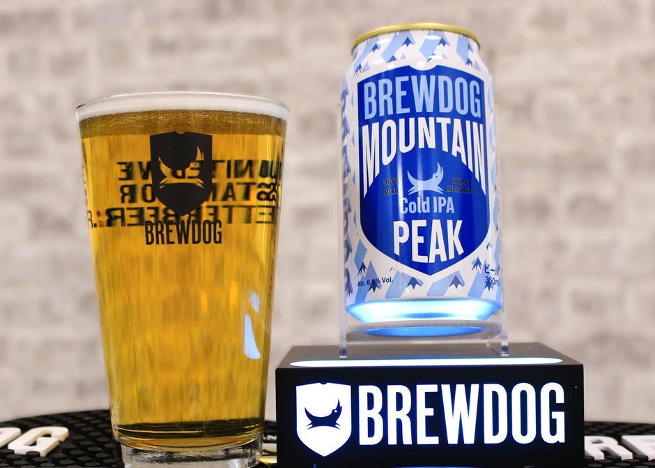 英国№1クラフトビールブランドBREWDOGとリカーマウンテンのコラボ新商品第2弾！「BREWDOG MOUNTAIN PEAK COLD IPA」新発売！