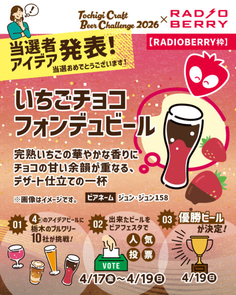 【イベント】麦処・栃木のプライドが集結！「とちぎクラフトビアフェスタ2026」開催決定
