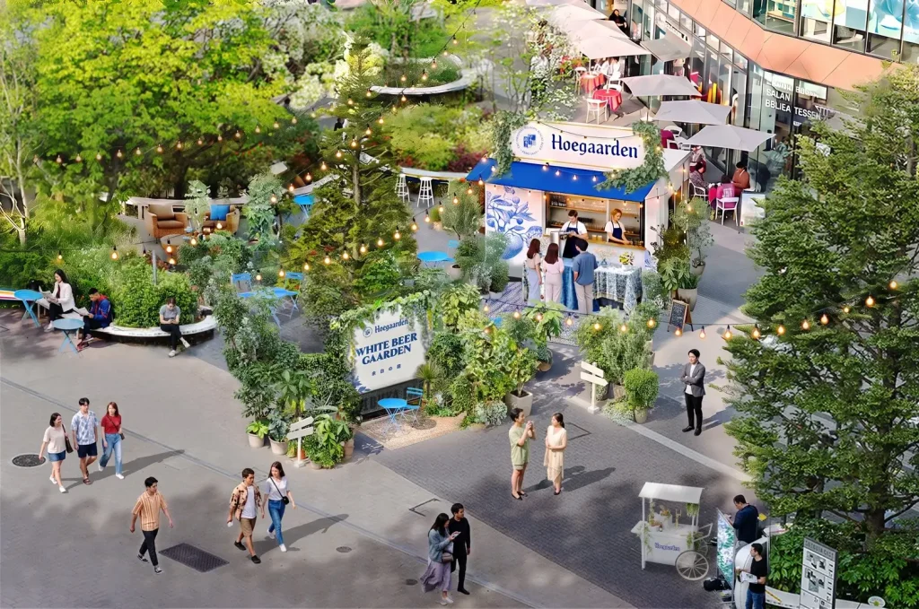 渋谷に「余白」が生まれる。「Hoegaarden WHITE BEER GAARDEN 余白の庭」9/5〜10/12 渋谷キャスト ガーデンで開幕——Monks監修メニュー・週末マルシェも